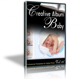 Download Creative Album Baby Templates For Photoshop Album Design Album Express PSD Mockup Templates