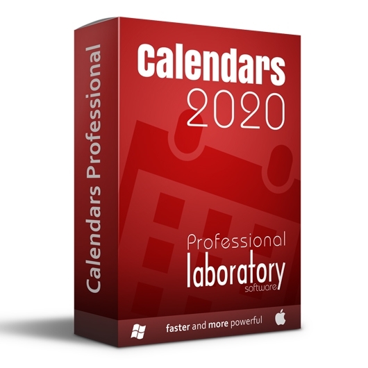 Calendars Professional 2020 Win-Mac LAB