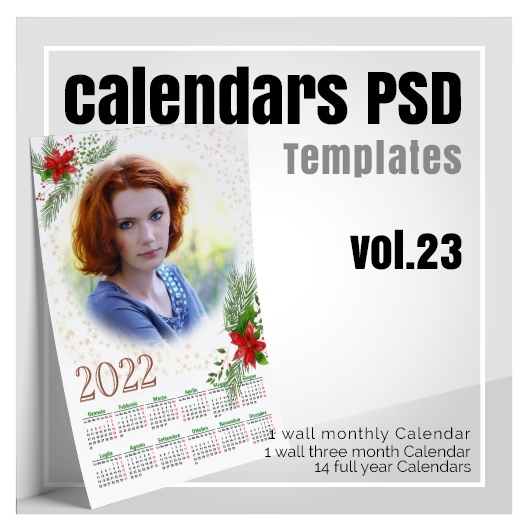 Calendars 2022 PSD  v 23