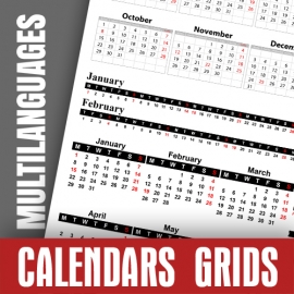 Calendar Data Grids 2023