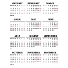 Calendar Data Grids 2022