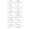 Calendar Data Grids 2022