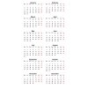 Calendar Data Grids 2022