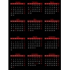 Calendar Data Grids 2022