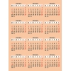 Calendar Data Grids 2022
