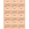 Calendar Data Grids 2022