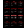 Calendar Data Grids 2022