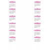 Calendar Data Grids 2022