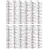 Calendar Data Grids 2022