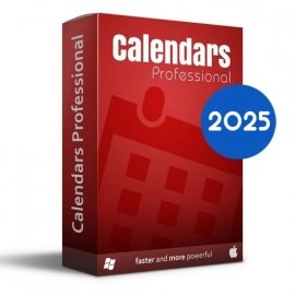 Calendars Pro 2025 Win-Mac Upgrade