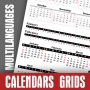 Calendar Data Grids 2026