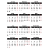 Calendar Data Grids 2022