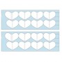 10 Papel de inyección de tinta foto perforado A4 (corazón mini álbum)