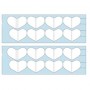 10 Perforated inkjet photo paper A4 (heart mini album)