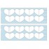 10 Perforated inkjet photo paper A4 (heart mini album)