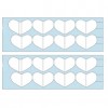 10 Perforated inkjet photo paper A4 (heart mini album)