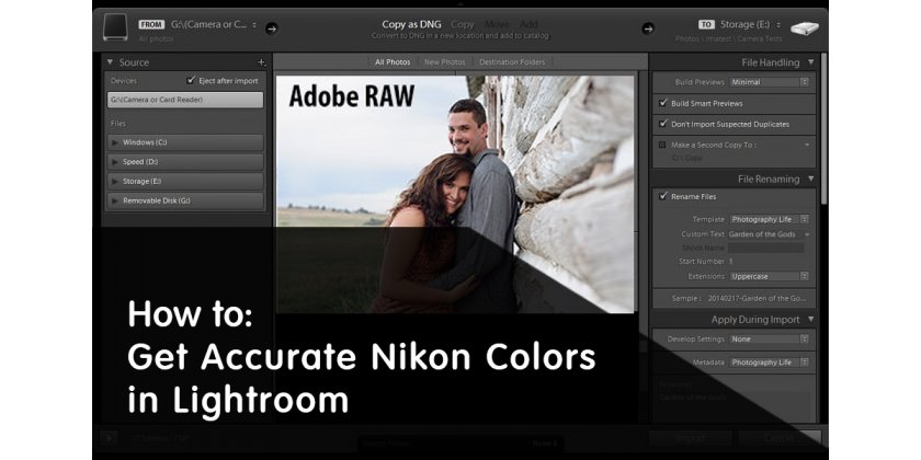 So erhalten Sie genaue Nikon-Farben in Lightroom